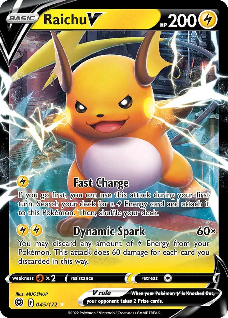 Raichu V Brilliant Stars 45