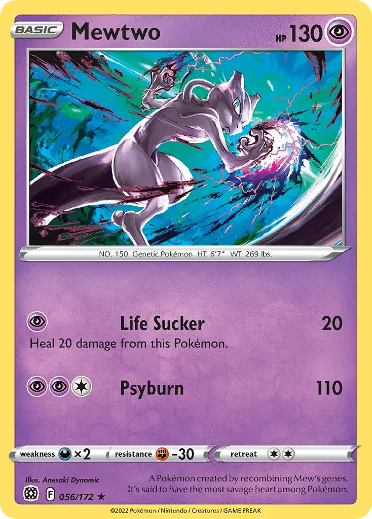 Mewtwo Brilliant Stars 56
