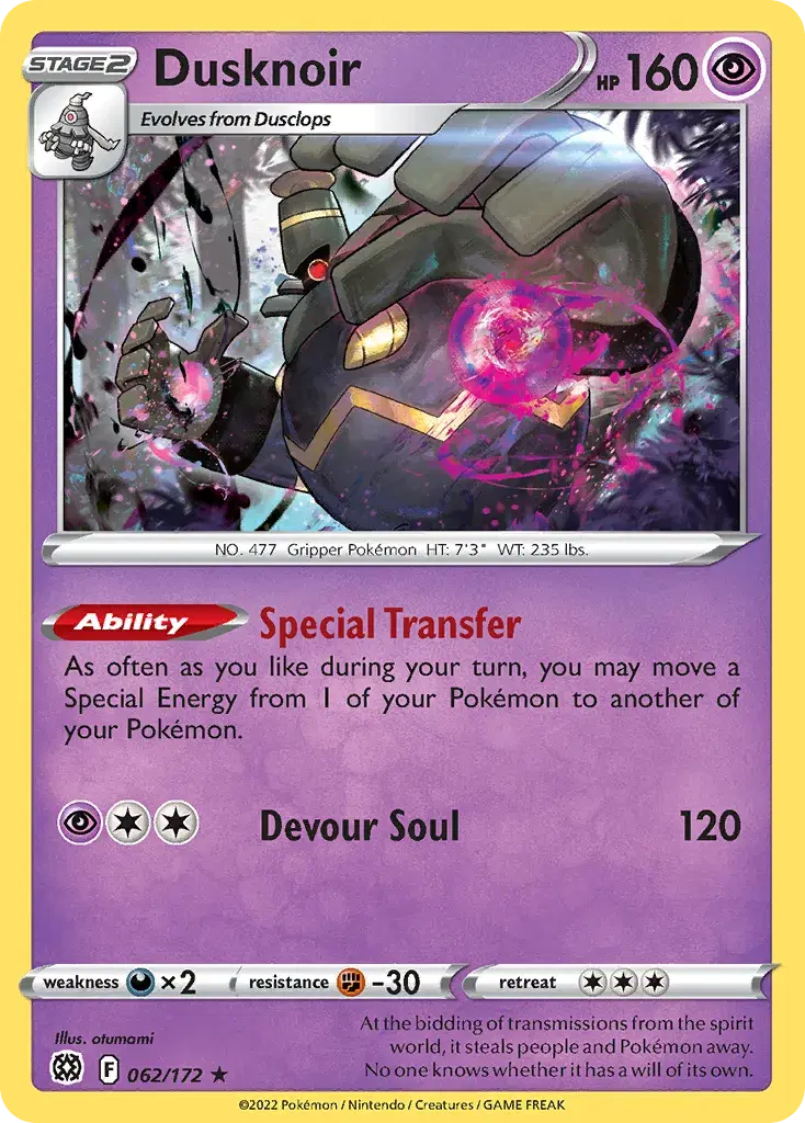 Dusknoir Brilliant Stars 62