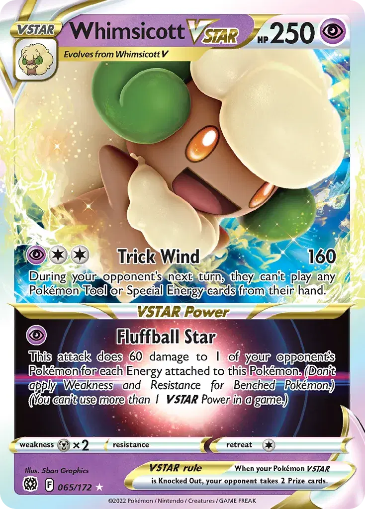 Whimsicott VSTAR Brilliant Stars 65