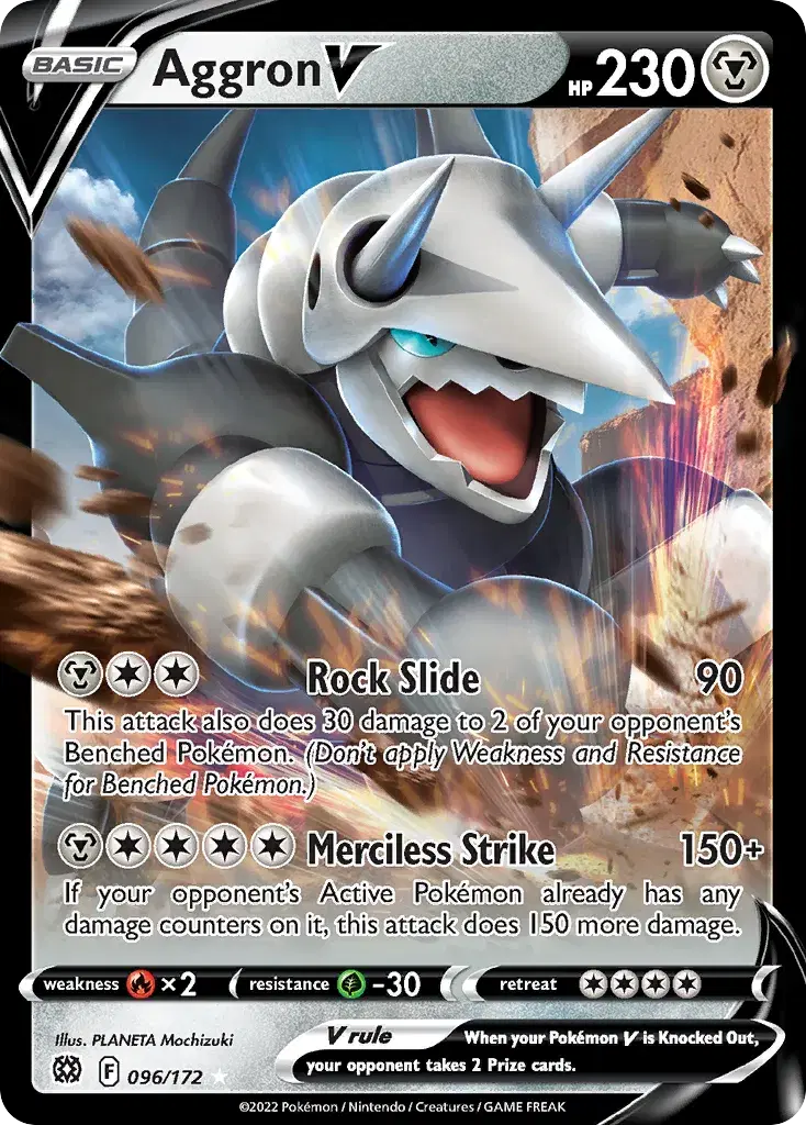 Aggron V Brilliant Stars 96
