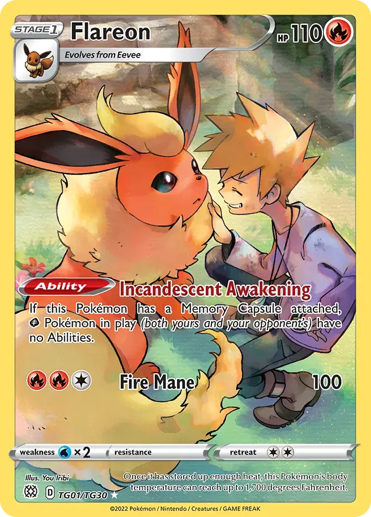 Flareon Brilliant Stars Trainer Gallery TG01