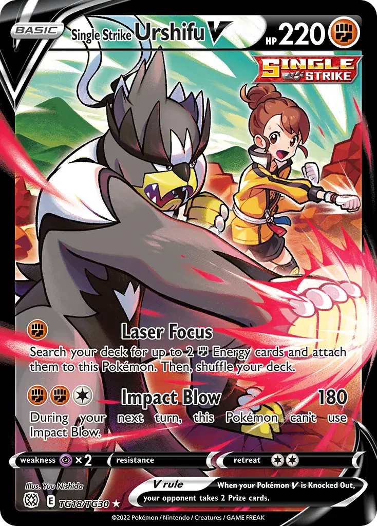 Single Strike Urshifu V Brilliant Stars Trainer Gallery TG18