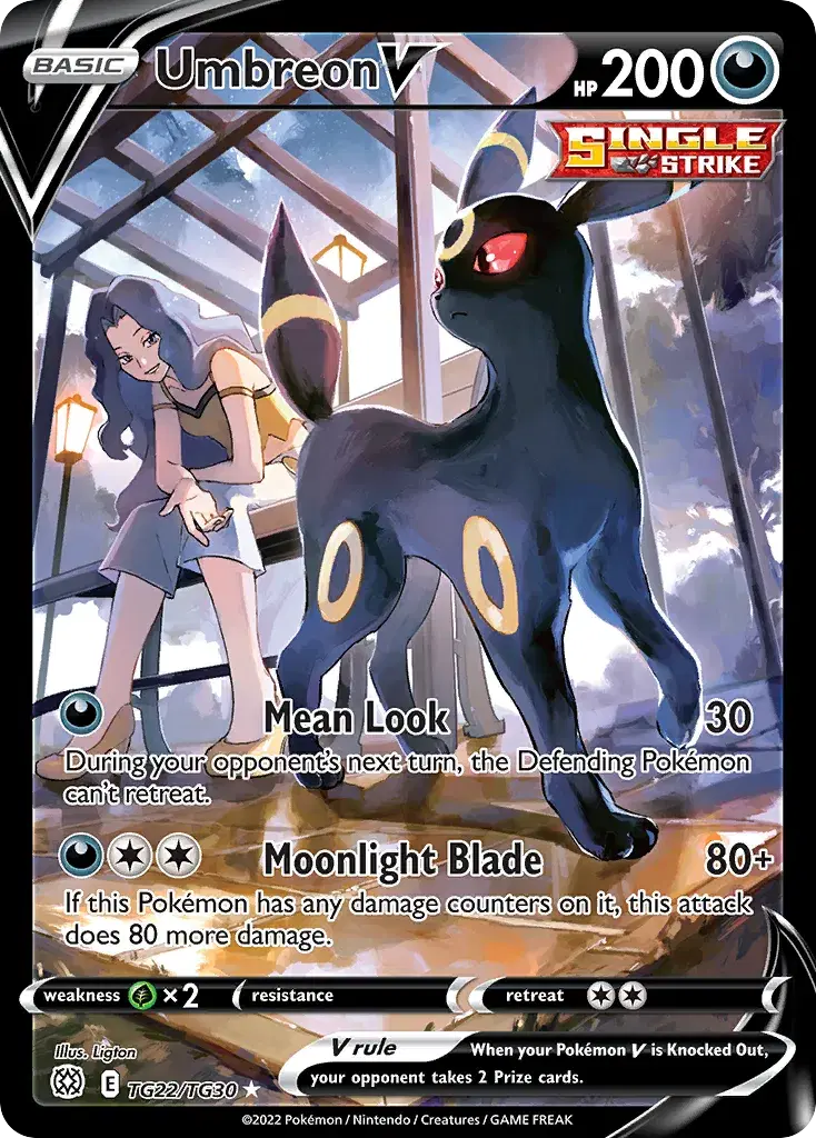 Umbreon V Brilliant Stars Trainer Gallery TG22