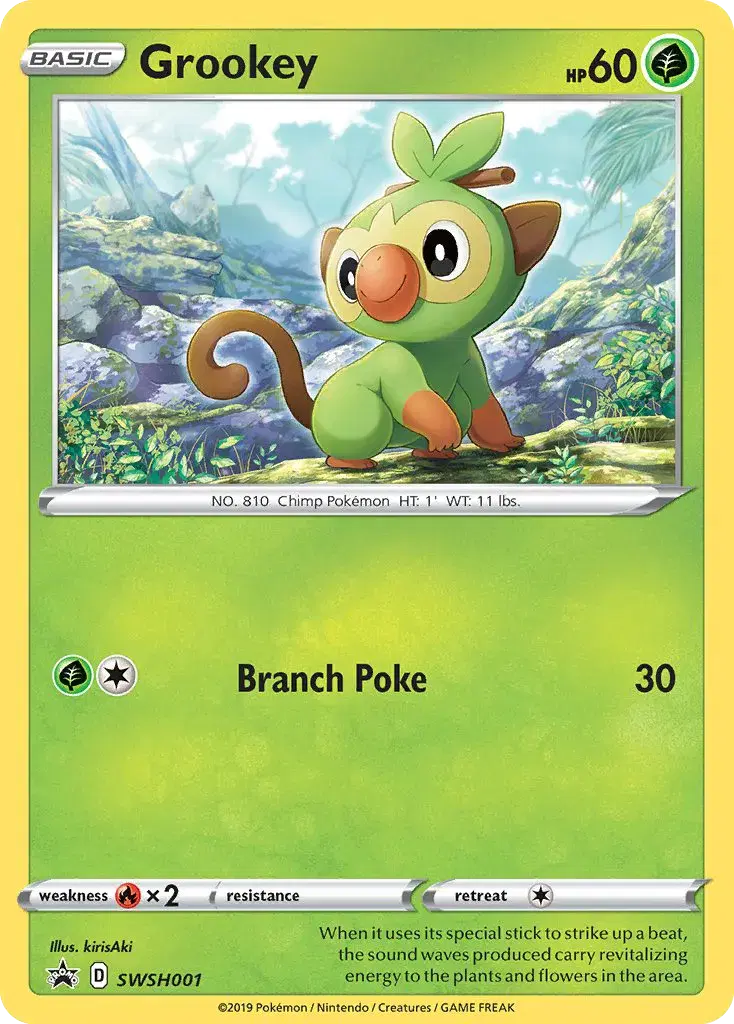 Grookey SWSH Black Star Promos SWSH001