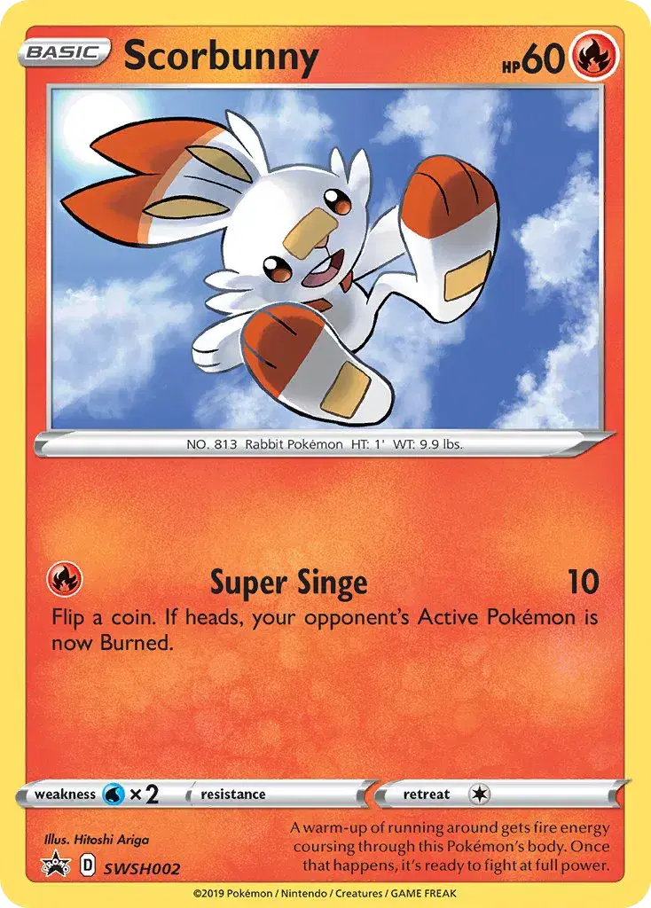 Scorbunny SWSH Black Star Promos SWSH002
