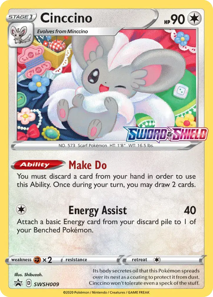 Cinccino SWSH Black Star Promos SWSH009