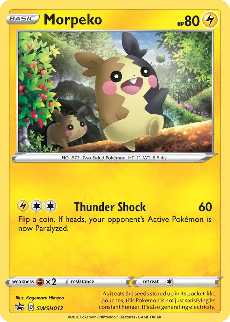 Morpeko SWSH Black Star Promos SWSH012