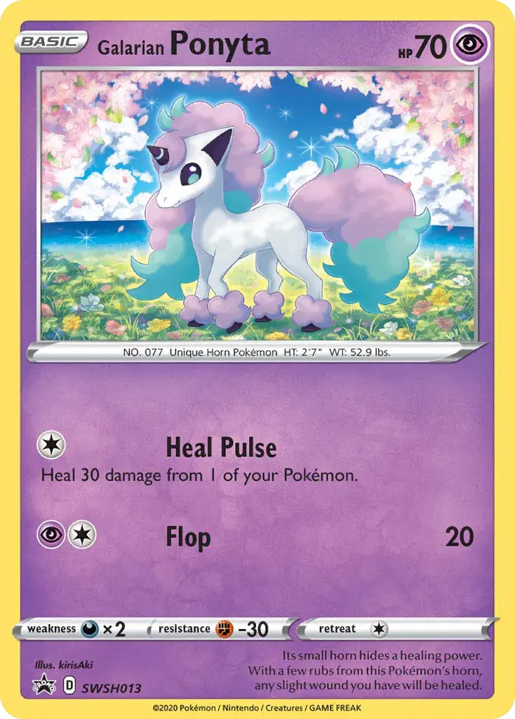 Galarian Ponyta SWSH Black Star Promos SWSH013