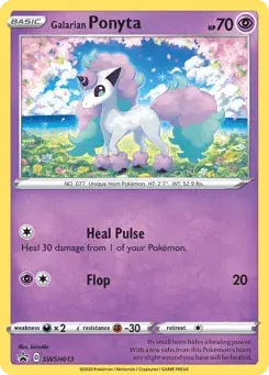 Galarian Ponyta SWSH Black Star Promos