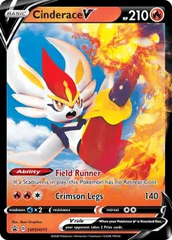 Cinderace V SWSH Black Star Promos
