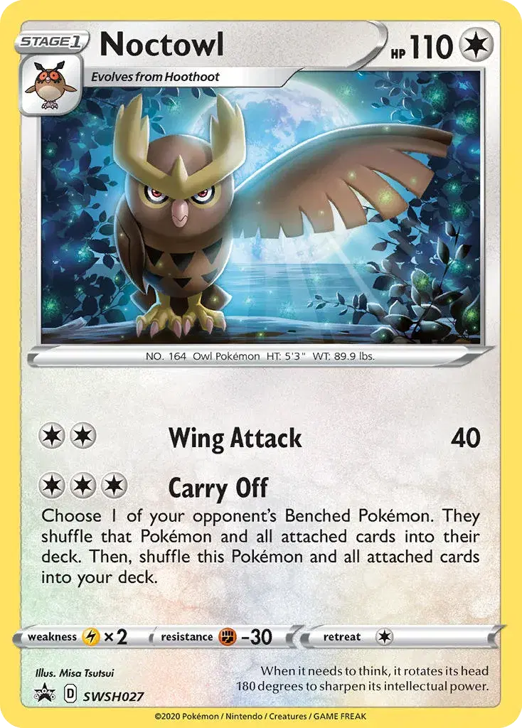 Noctowl SWSH Black Star Promos SWSH027