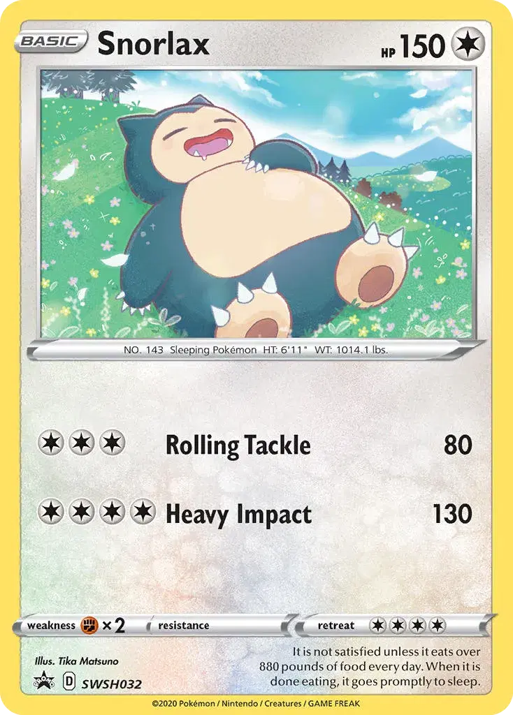 Snorlax SWSH Black Star Promos SWSH032