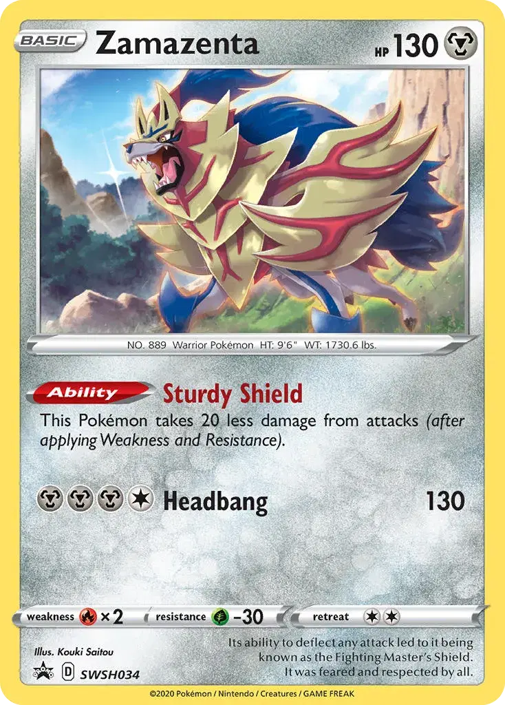 Zamazenta SWSH Black Star Promos SWSH034