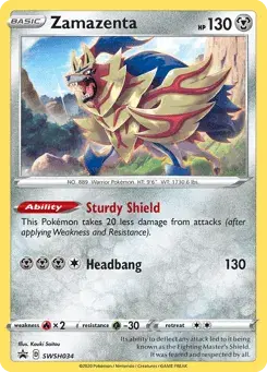 Zamazenta SWSH Black Star Promos