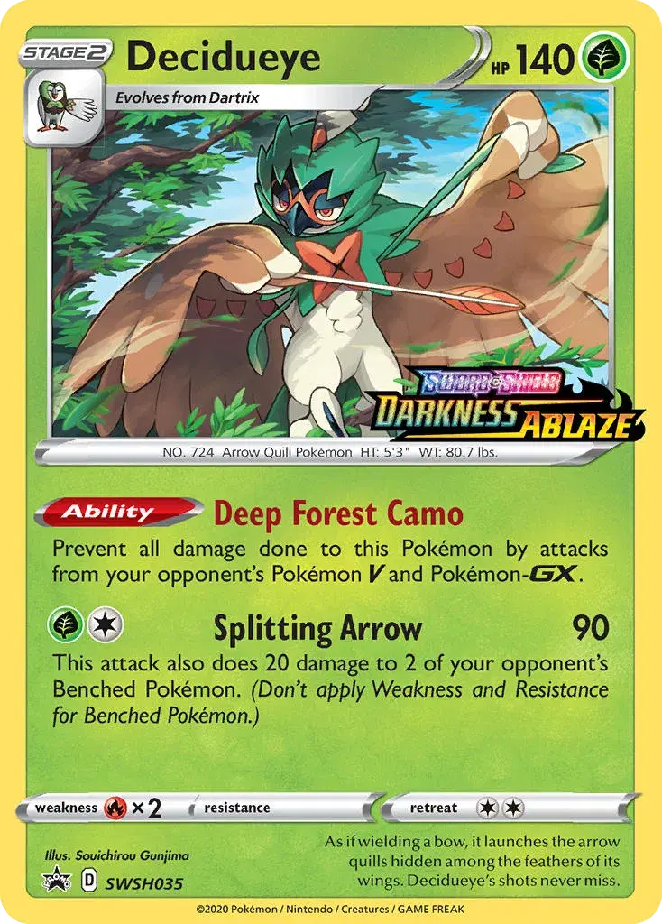 Decidueye SWSH Black Star Promos SWSH035