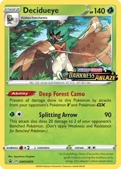 Decidueye SWSH Black Star Promos