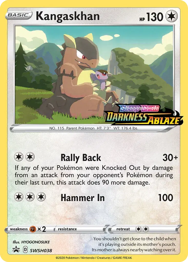 Kangaskhan SWSH Black Star Promos SWSH038