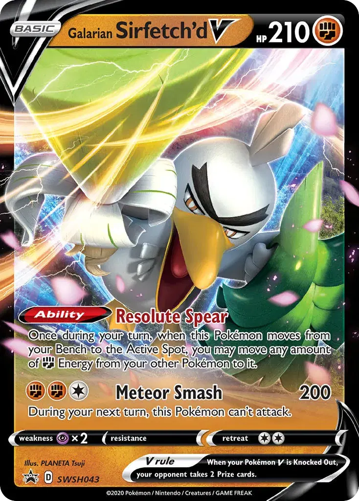 Galarian Sirfetch'd V SWSH Black Star Promos SWSH043