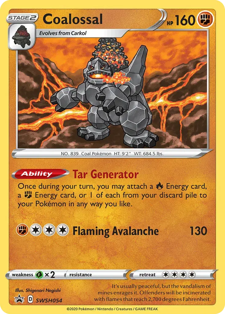 Coalossal SWSH Black Star Promos SWSH054