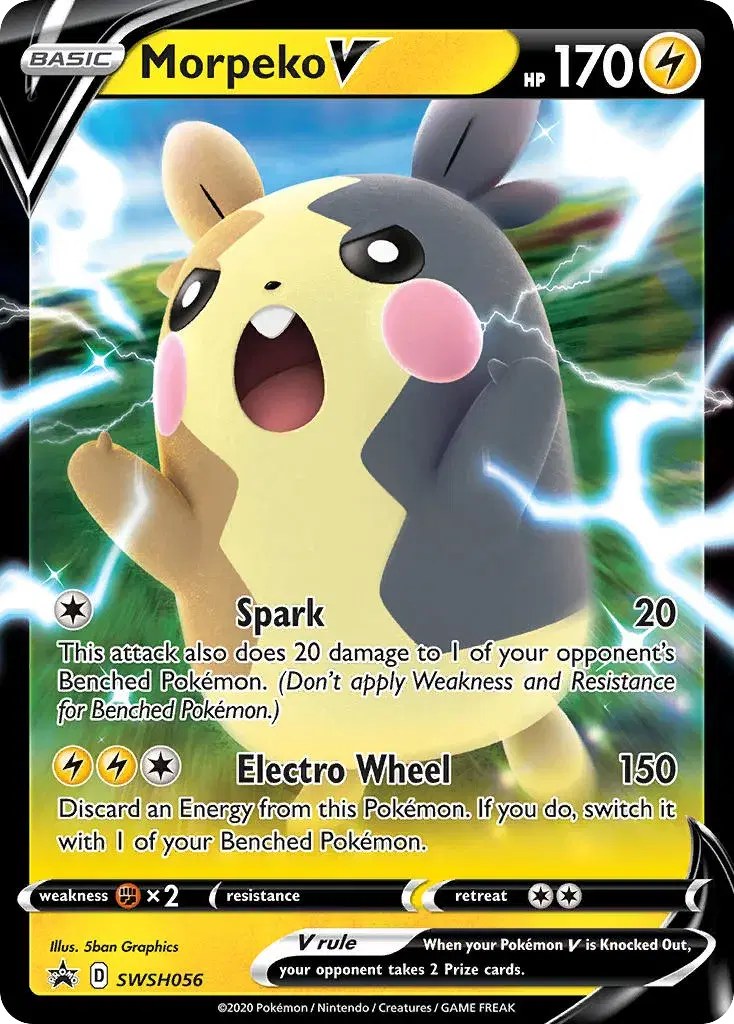 Morpeko V SWSH Black Star Promos SWSH056