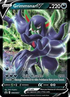 Grimmsnarl V SWSH Black Star Promos