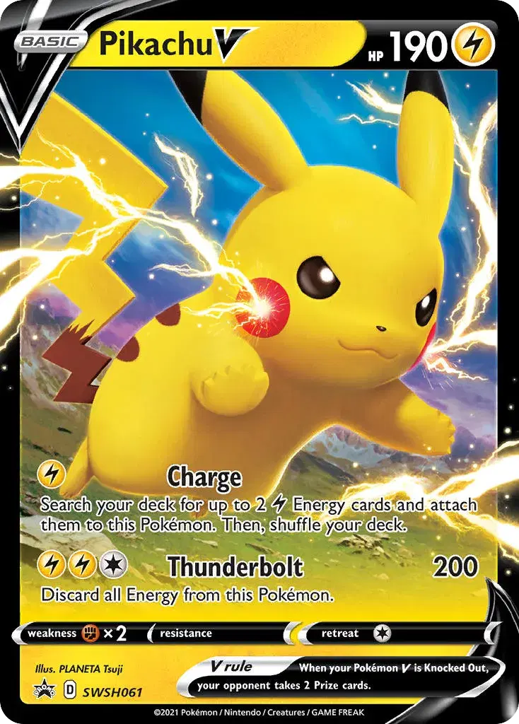 Pikachu V SWSH Black Star Promos SWSH061