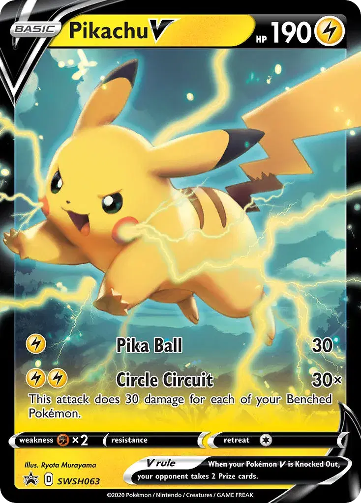 Pikachu V SWSH Black Star Promos SWSH063
