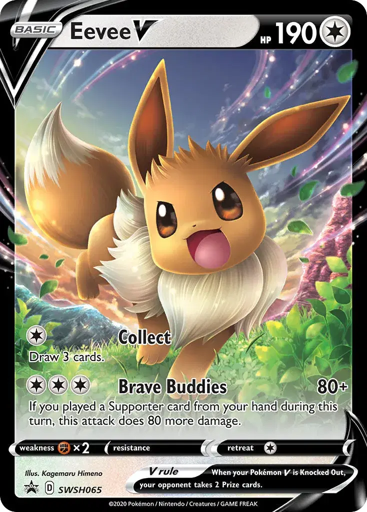 Eevee V SWSH Black Star Promos SWSH065