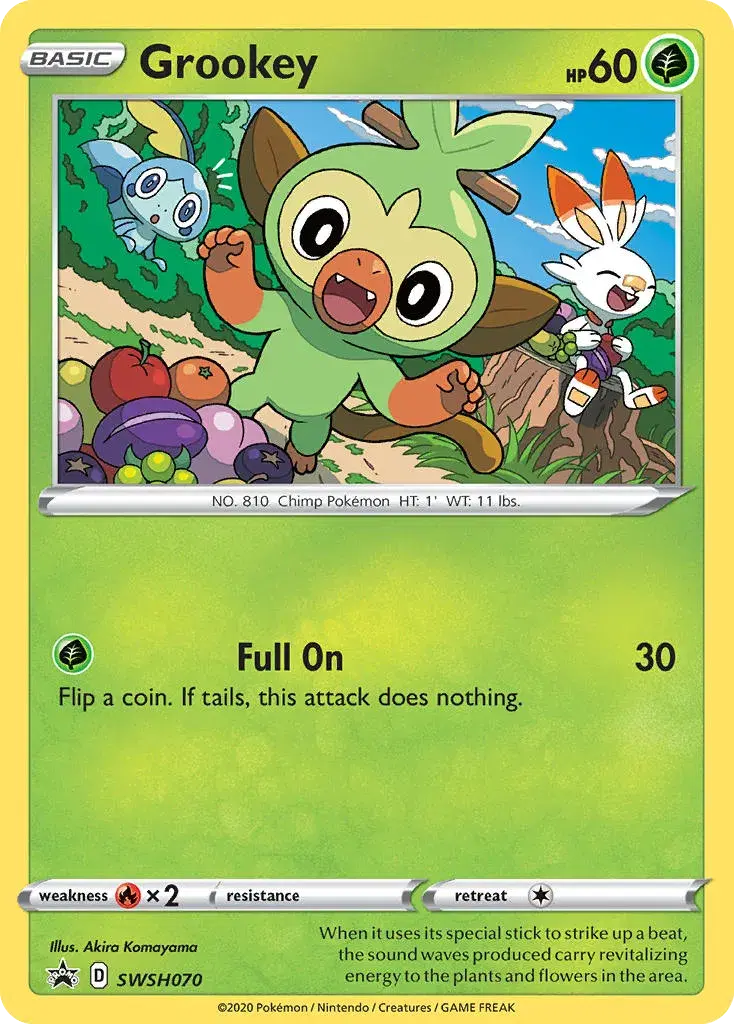 Grookey SWSH Black Star Promos SWSH070