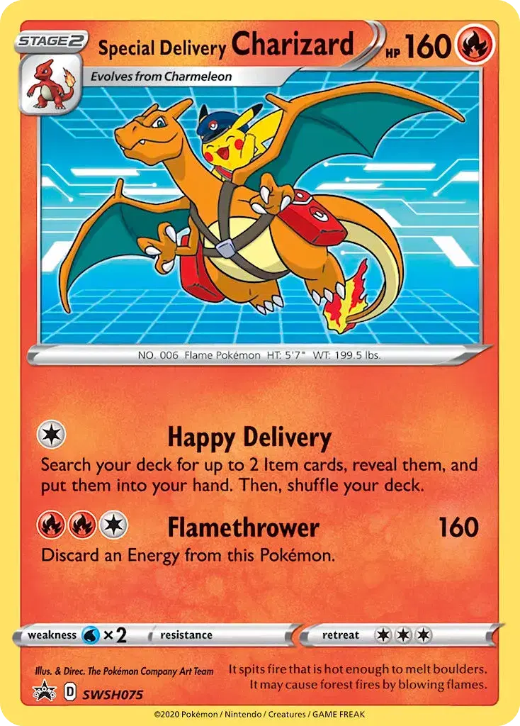 Special Delivery Charizard SWSH Black Star Promos SWSH075