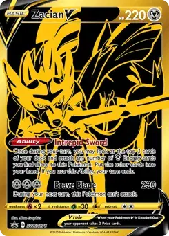 Zacian V SWSH Black Star Promos