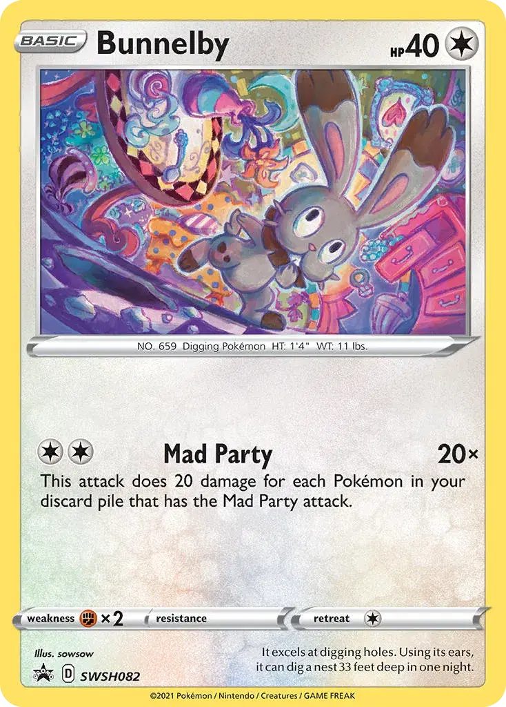 Bunnelby SWSH Black Star Promos SWSH082