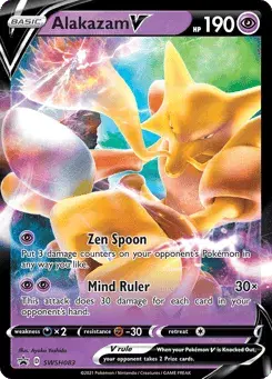 Alakazam V SWSH Black Star Promos