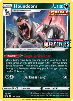 Houndoom SWSH Black Star Promos