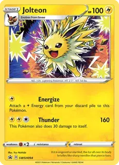 Jolteon SWSH Black Star Promos