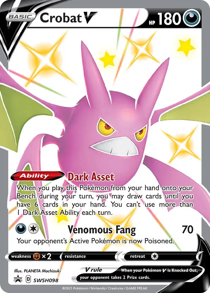 Crobat V SWSH Black Star Promos SWSH098