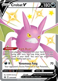 Crobat V SWSH Black Star Promos