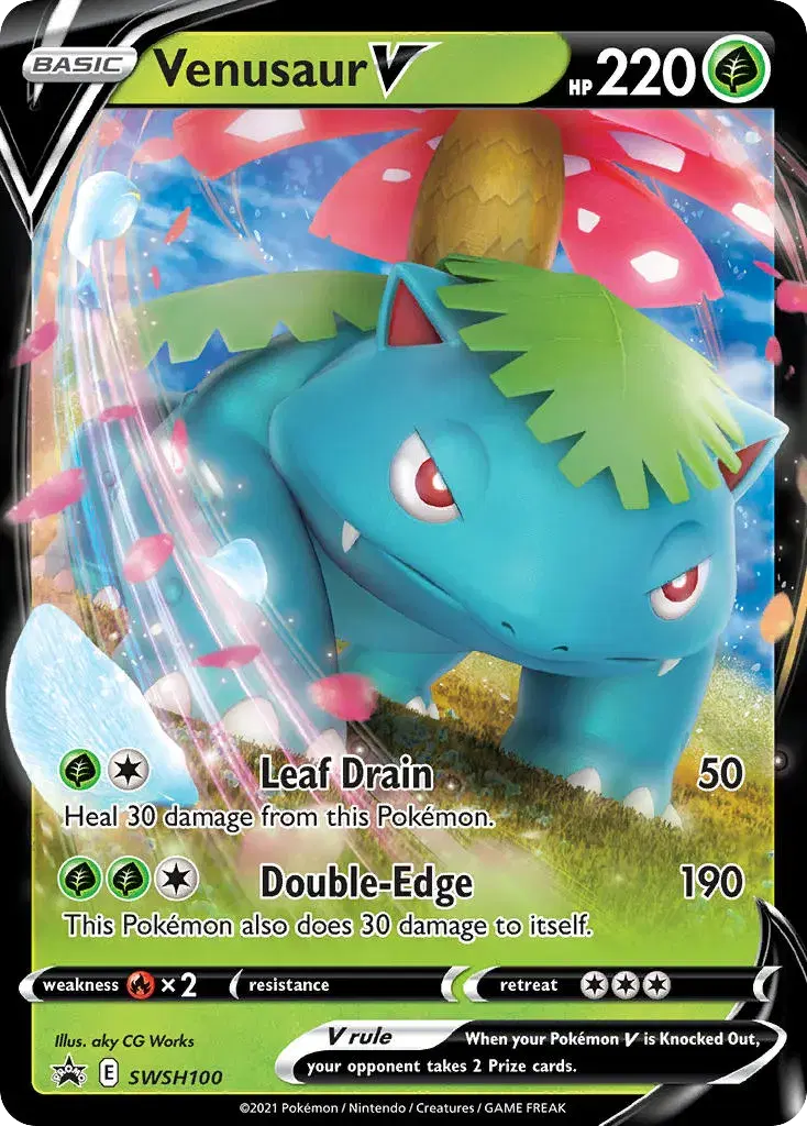 Venusaur V SWSH Black Star Promos SWSH100