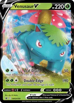 Venusaur V SWSH Black Star Promos