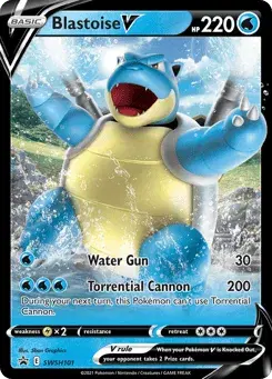Blastoise V SWSH Black Star Promos