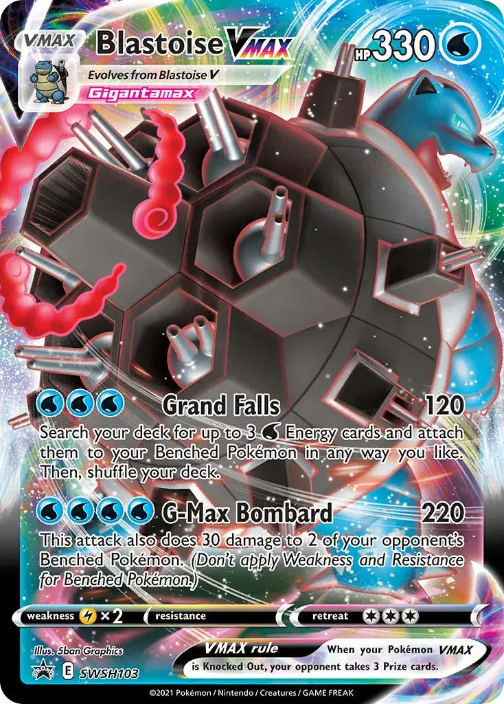 Blastoise VMAX SWSH Black Star Promos SWSH103