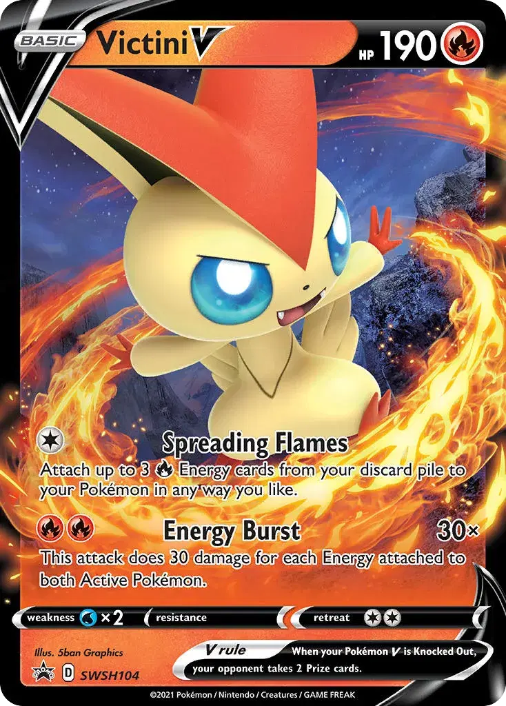 Victini V SWSH Black Star Promos SWSH104