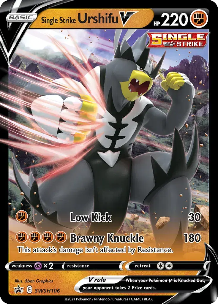 Single Strike Urshifu V SWSH Black Star Promos SWSH106