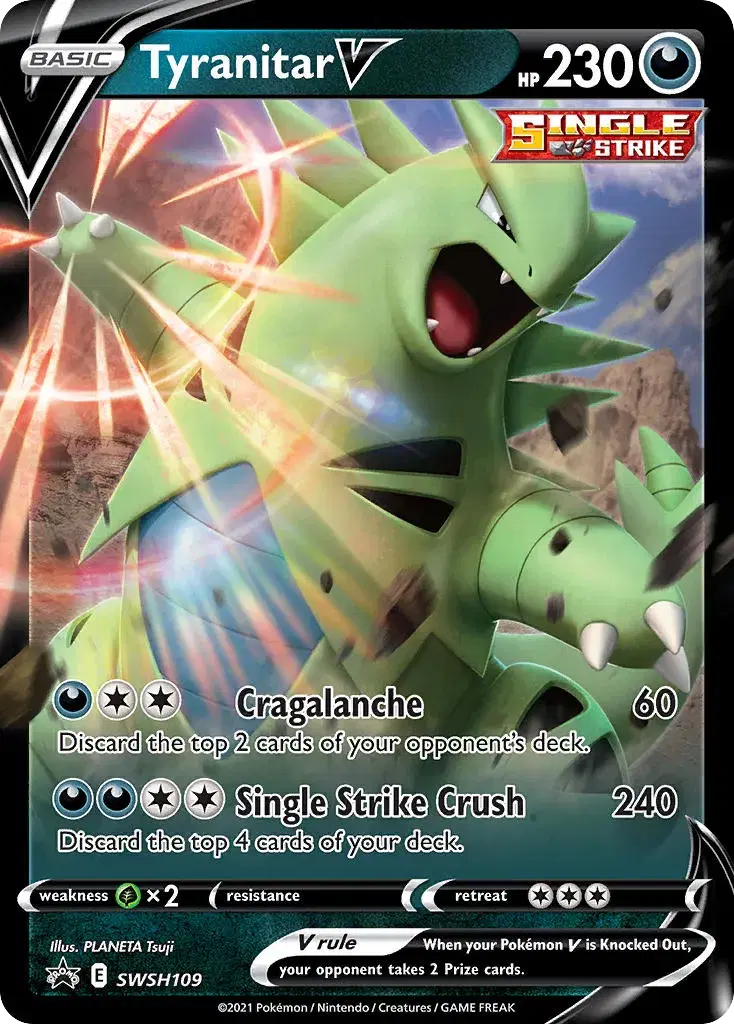 Tyranitar V SWSH Black Star Promos SWSH109