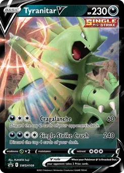 Tyranitar V SWSH Black Star Promos
