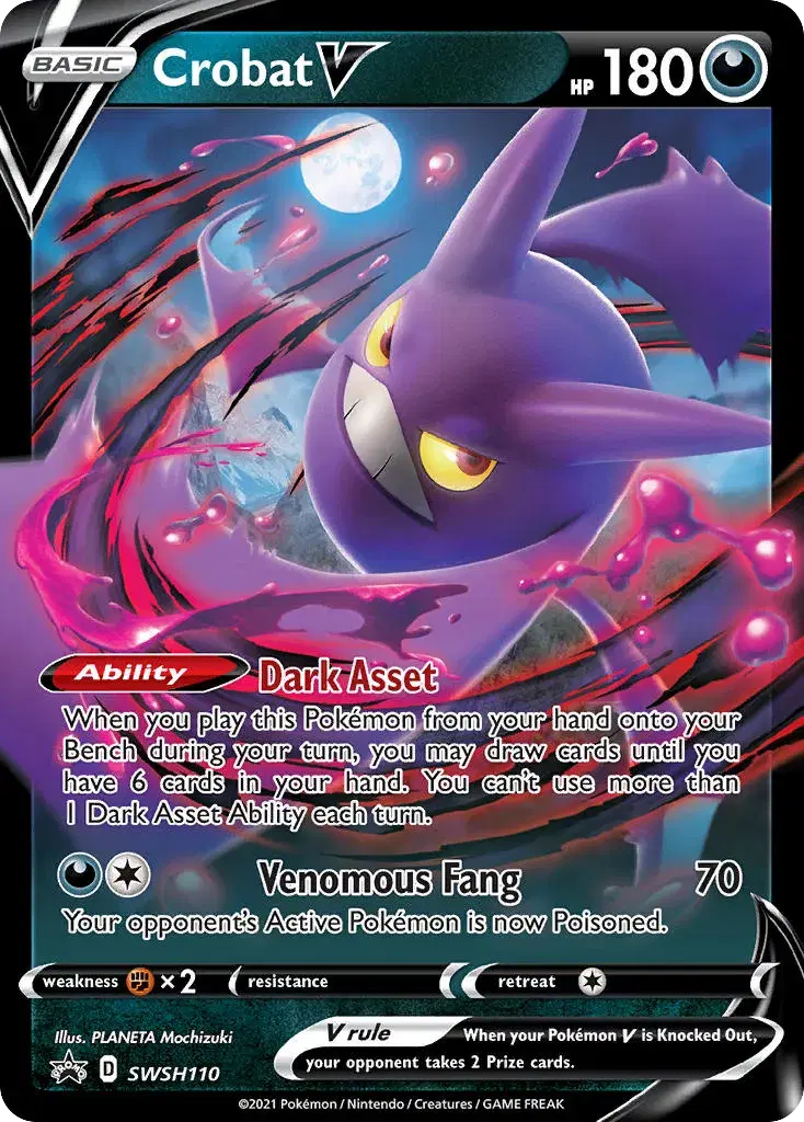 Crobat V SWSH Black Star Promos SWSH110