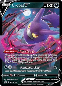 Crobat V SWSH Black Star Promos