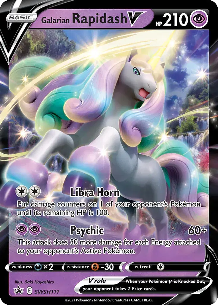 Galarian Rapidash V SWSH Black Star Promos SWSH111