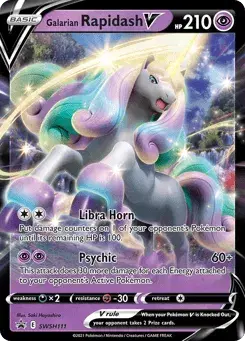 Galarian Rapidash V SWSH Black Star Promos